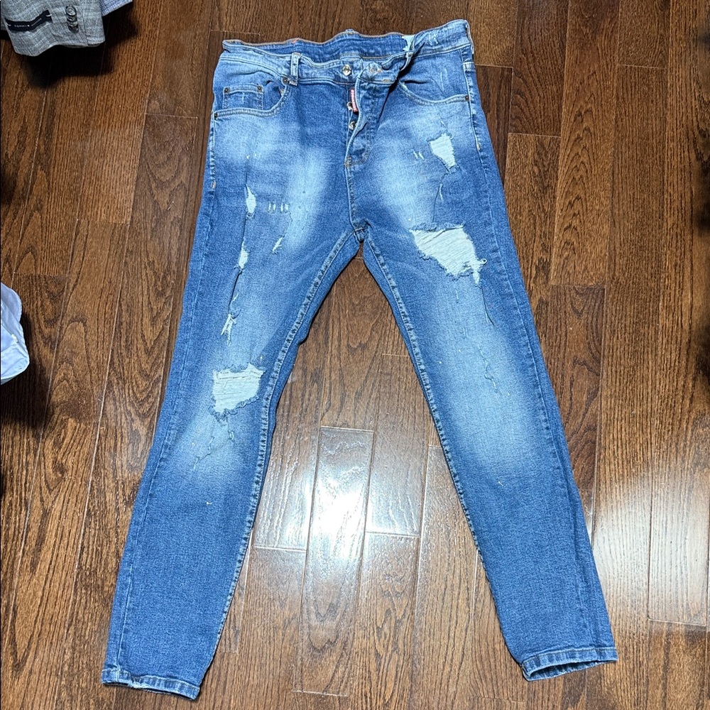 DSQUARED2 Blue Denim Jeans - Distressed